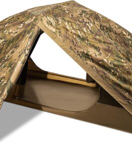 FREE SOLDIER Campingzelt Outdoor Ultraleichtes Einmannzelt In Camouflage, Outdoor-Camping,1 Person Zelt Abenteuer angelzelt einfach aufzubauen und zu tragen moskitoschutz,Wasserdicht