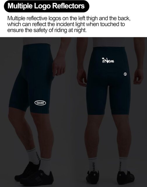 INBIKE Men's Padded Cycling Shorts with Side Pockets Short Summer Cycling Clothing for Bicycle Road Bike MTB E-Bike – Bild 5