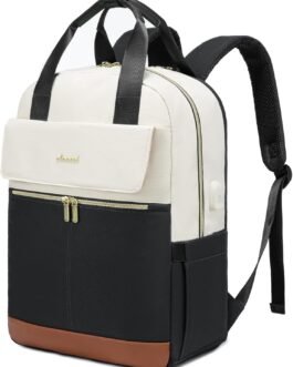 LOVEVOOK Backpack Women’s Laptop School Backpack Teenager Girls with Laptop Compartment Travel Backpack Work Bag Daypack Waterproof School Bag Backpack Women Elegant for University Travel Office,