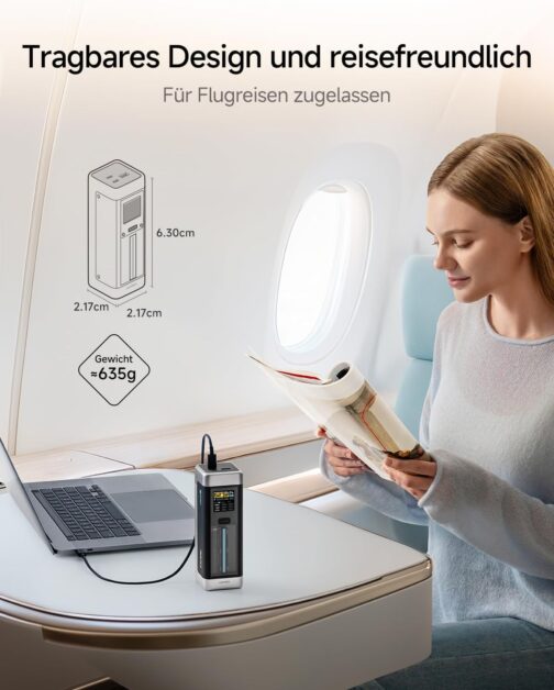 CUKTECH 20 Power Banks, 140 W Power Bank 25,000 mAh with 3 Ports, PD3.1 External Battery with Digital Display, Laptop Power Bank USB C for MacBook Pro, Xiaomi, Galaxy S23, iPhone15 Pro – Bild 7