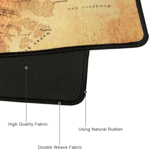 Cmhoo XXL Professional Large Mouse Pad and Computer Game Mouse Pad 90 x 40 x 0.2.5 cm Compass – Bild 6
