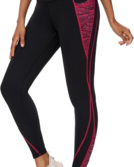 Rexspek Women’s Sports Leggings with Pocket, Sports Trousers Women’s High Waist Running Trousers Women’s Long Fitness Trousers