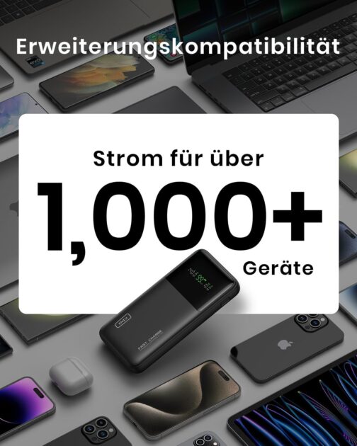 INIU Power Bank, 27000 mAh 140 W Power Bank Small But Strong USB C Input & Output for Phone & Laptop, External Mobile Phone Battery for MacBook Pro Steam Deck iPhone 16 15 14 13 12 Pro Samsung S23 – Bild 6