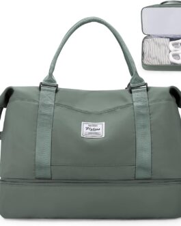 Ryanair & Easyjet Women’s Travel Bag, Hand Luggage Bag, Sports Bag, Weekender Bag, Swimming Bag, Waterproof Travel Bag, Duffle Bag, Fitness Bag, Training Bag, Hospital Bag with Shoe Compartment, E2