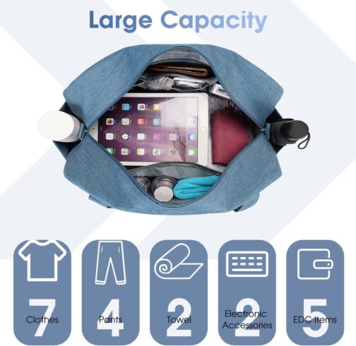Narwey Hand Luggage 45 x 36 x 20 cm Easyjet Cabin Bag Hand Luggage Bag for Aeroplane Weekender Bag Women Men Travel Bag Women's Hand Luggage Suitcase 25L, navy blue – Bild 3