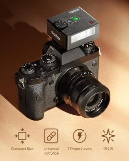 Godox iM30 Camera Flash, Pocket Flash, S1/S2 Optical Control, 6500K±200K Colour Temperature, 7 Power Levels (1/64~1/1), Guide Number 15 (ISO 100, Meters), Godox IM30 Flash for Cameras