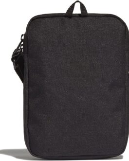 Adidas Essentials Logo Shoulder Bag, Black/White, 0