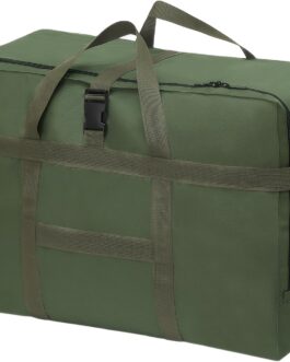 Large Travel Bag, Foldable Travel Bag with Wrist Strap, Waterproof Carry Bag, for Airline Travel, Camping, Moving and School, for Men and Women, Green, No