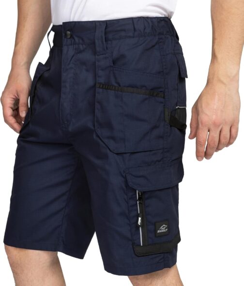 BWOLF Drift Work Trousers, Men's Work Trousers, Men's Short Work Shorts, Work Trousers, Short Men's Ripstop Fabric with Many Pockets – Bild 3