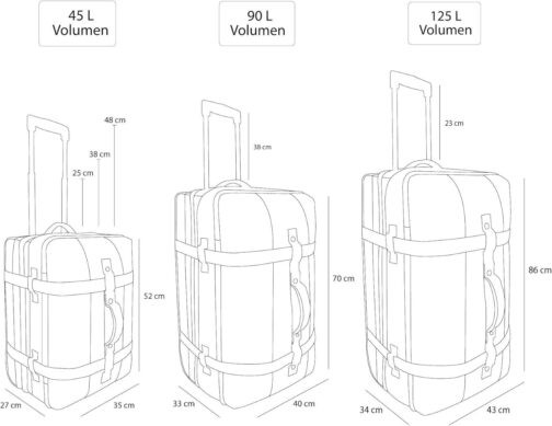 Normani Travel Bag with Wheels, Large Storage Capacity, Trolley Function – Bild 8