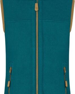 normani Children’s Fleece Vest Sleeveless Vest Knitted Vest Breathable Outdoor Top with Stand-Up Collar and Side Pockets