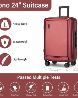 Kono Hard Shell Suitcase Travel Suitcase ABS + PC Trolley Hand Luggage Suitcase TSA Lock Cabin Case 4 Spinner Wheels Trolley Suitcase & Telescopic Handle Suitcase
