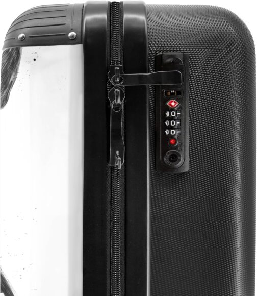 NoBoringSuitcases.com® Suitcase Hand Luggage Trolley Trolley Suitcase Small Travel Suitcase with 4 Wheels - Dog - Sign - Text - Animals - 55 x 35 x 20 cm - Photo Case - Cabin Case - Board Luggage, dog – Bild 5