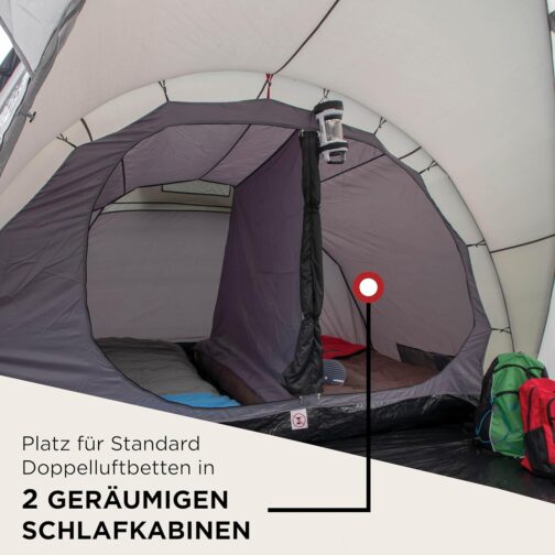Coleman Waterfall 5 Deluxe Family Tent, 5 Man Tent with Separate Living and Bedroom, Easy to Assemble, 5 Person Tent, Waterproof WS 3000 mm – Bild 5