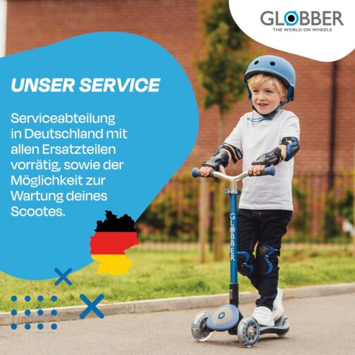 GLOBBER Elite Scooter - Scooter Children from 3 Years - Scooter 120/80 mm - ABEC 5, 3-Wheel - Height Adjustable - LED Wheels – Bild 7
