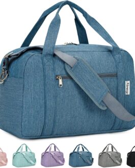 Narwey Hand Luggage 45 x 36 x 20 cm Easyjet Cabin Bag Hand Luggage Bag for Aeroplane Weekender Bag Women Men Travel Bag Women’s Hand Luggage Suitcase 25L, navy blue