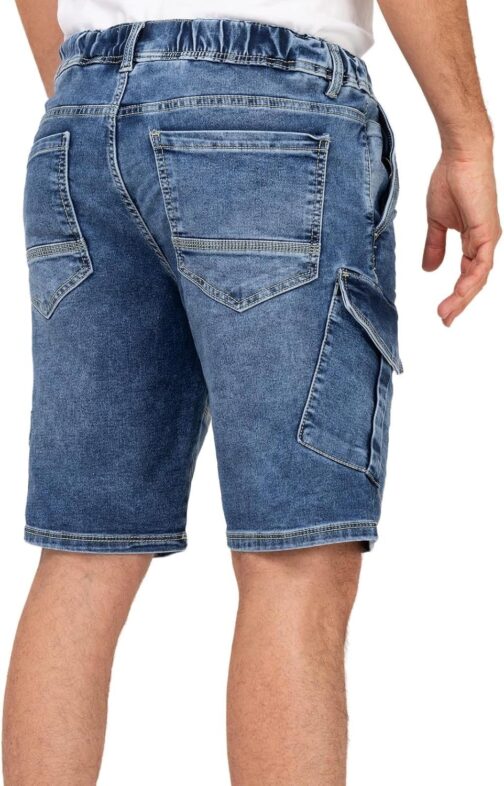 Sublevel LSL-502 Men's Cargo Jeans Shorts Bermuda Shorts with Side Pockets – Bild 5