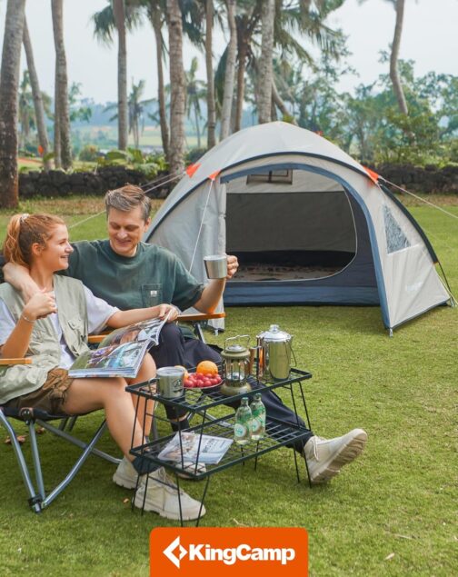 KingCamp Camping Zelt für 4 Personen Geräumig Trekkingzelt PU3000mm Wasserdichtes Kuppelzelt 4 Jahreszeiten Ultraleicht Zelte für Camping, Trekking und Outdoor-Aktivitäten – Bild 11