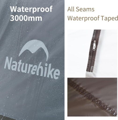 Naturehike Camping Tent Pop Up Tent Waterproof Windproof Sun Protection Automatic Pop Up Tent 4 Seasons Easy to Assemble Tent for Outdoor, Backpack, Festival – Bild 6