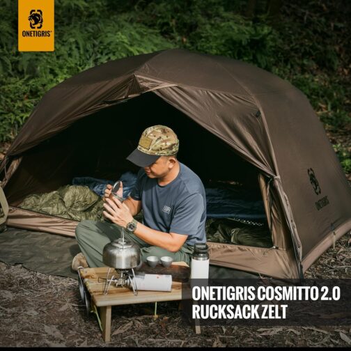 OneTigris COSMITTO 2 Person Backpack Tent - Freestanding Lightweight Waterproof 3 Season Camping Tent for Outdoor Hiking Mountaineering – Bild 2