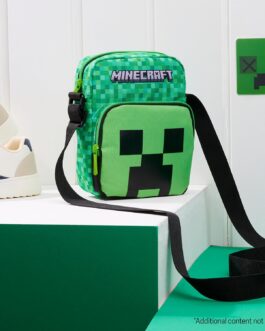 Minecraft Boys Cross Body Bag Green One Size Modern