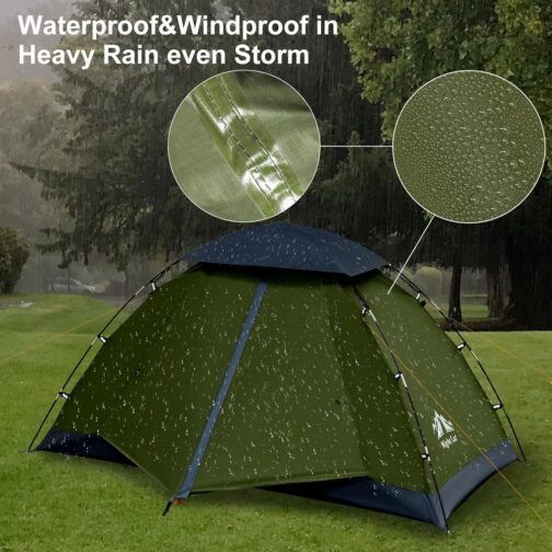 Night Cat Camping Tent for 1–2 Person, Man Waterproof Backpack Tents, Easy Setup, Lightweight for Backyard, Hiking – Bild 5