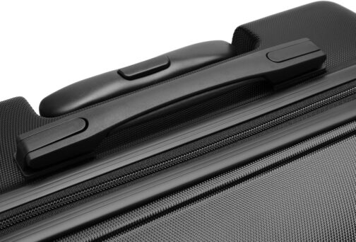 KONO Suitcase Travel Suitcase Lightweight Hard Shell Rolling Suitcase with TSA Lock and 4 Wheels, black, Hard shell – Bild 5