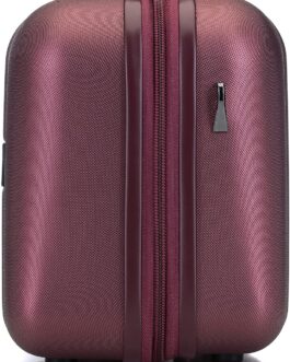 WITTCHEN Cruise Line Travel Suitcase Trolley Large Suitcase Hand Luggage Hard Polycarbonate with 4 Spinner Wheels Combination Lock Telescopic Handle Cruise Line Size L Blue, darkred, Cosmetic case