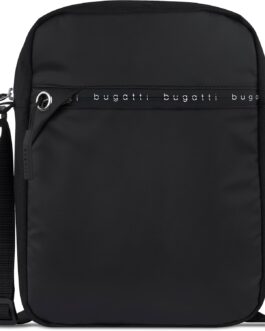 bugatti Blanc DeLight Men’s Shoulder Bag Made of Tarpaulin and Nylon, Black