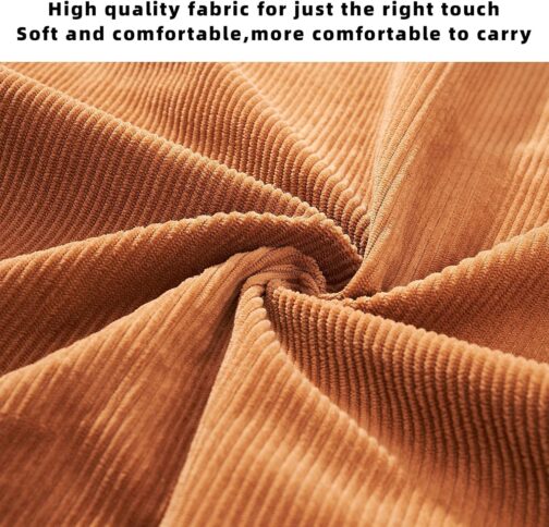 KALIDI Corduroy Bag, Women's Shoulder Bag with Zip, Large Shopper Bag, Tote Bag, Handbag, Shoulder Bags for Work, Office, Travel, Shopping, School and Everyday Use – Bild 5