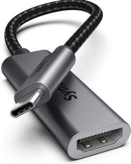 Syntech USB C to HDMI Adapter, Thunderbolt 3 to HDMI Adapter, Compatible with MacBook Pro 2020 MacBook Air 2020 iPad Air 4 iPad Pro 2021 iMac 2021 Samsung Galaxy S10 S9 Dell XPS 13 15 and More