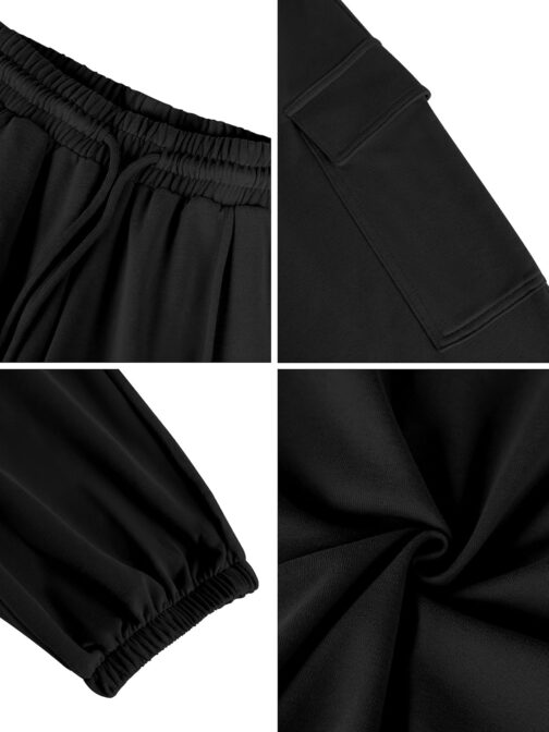 Missufe Women's Sports Trousers, Jogging Bottoms, Training Trousers, Lounge Cinch Bottom, Long Casual Trousers, Sweatpants with Pockets – Bild 7