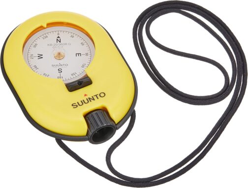 Suunto® 20/360R Compass - Yellow - One Size - Floating Hand Lightweight Professional Mirrored Compass