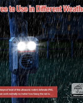 MEKEET Marten Repellent Free Mobile Marten Deterrent Car with Flash Light | 12 V Car Battery & AA Battery & USB | Marten Deterrent Marten in Engine Compartment Marten Protection for Car, Attic, Home