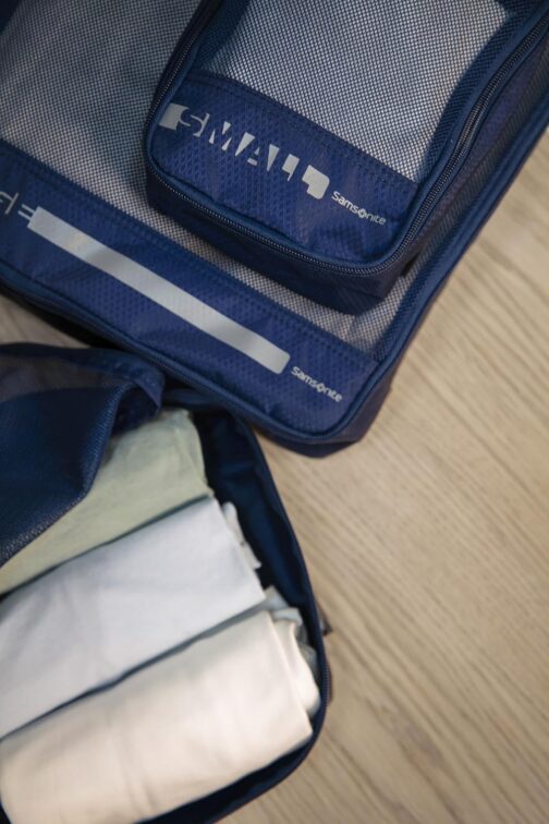 Samsonite Pack Size Set of 3 Luggage Organisers 14/22/30cm, Blue (Navy), Suitcase organiser – Bild 8