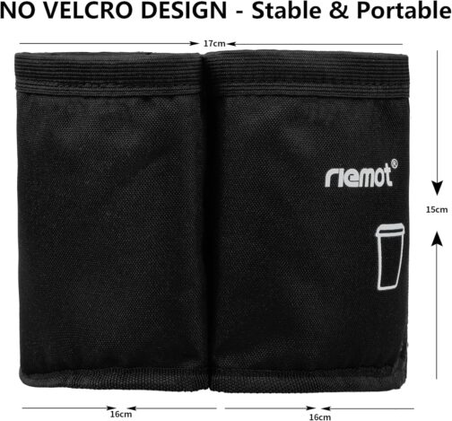 riemot Suitcase Drink Holder for Coffee Drinking Cup Bottle Holder Luggage Cup Holder Additional Bag - Foldable Practical Travel Accessory Accessory for Travellers, Flight Attendants, General – Bild 4