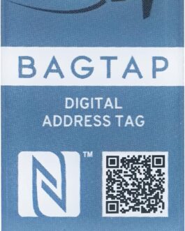 Bagtap – PVC – Digital Luggage and Travel Tag, PVC (polyvinyl chloride) light blue