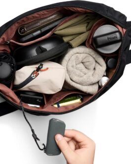 Bellroy Laneway Crescent Bag (12 Litre Slim Crescent Shoulder Bag with Interior and Exterior Pockets, Adjustable Strap and Surprising Storage)