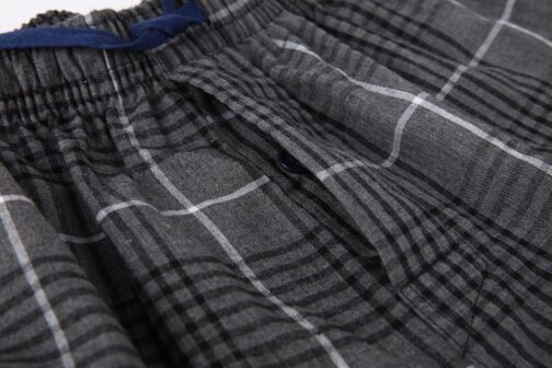 Jveyvth Men's Short Pyjama Bottoms, Checked Pyjama Bottoms, Pack of 3 with Side Pockets and Elastic Waistband – Bild 5