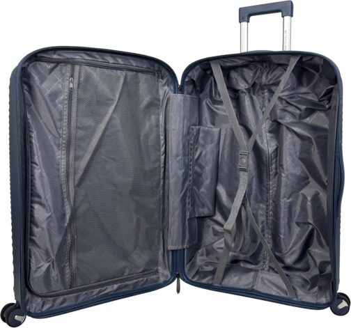 MY TRAVEL BAG Hard Shell Suitcase Trolley Bag Travel Suitcase Polypropylene (Hand Luggage Medium Large Set) 360° Twin Wheels, Pink, Hard shell case with 360° double wheels – Bild 8