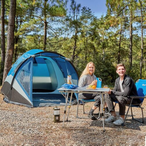 Portal Tent 3-4 Person Standing Height Camping Dome Tent XL with Porch Side Door & Window 3-4 Season 3000 mm Waterproof for Outdoor Festival Family – Bild 7