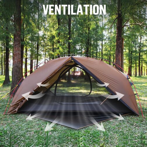 Night Cat Ultralight Tent for 1 Person: Waterproof Camping Hiking Tent for Outdoors Double Layer – Bild 4