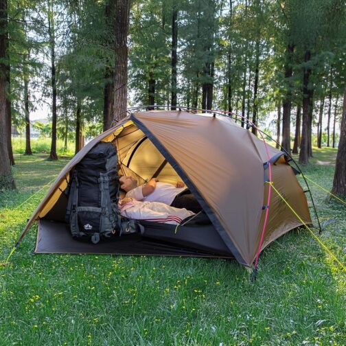 Night Cat Ultralight Tent for 1 Person: Waterproof Camping Hiking Tent for Outdoors Double Layer – Bild 7
