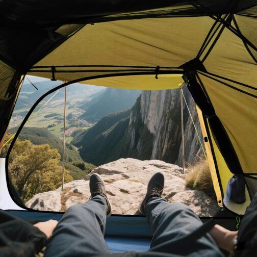 Three Bears 2-Person Tent - Waterproof & Windproof, Lightweight Trekking Tent with Aluminium Poles & Waterproof Polyester, Ideal for Camping, Hiking, Mountaineering & Travel - Quick Assembly – Bild 5