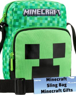 Minecraft Boys Cross Body Bag Green One Size Modern
