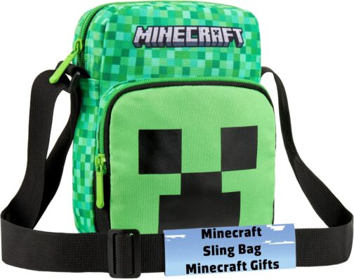 Minecraft Boys Cross Body Bag Green One Size Modern
