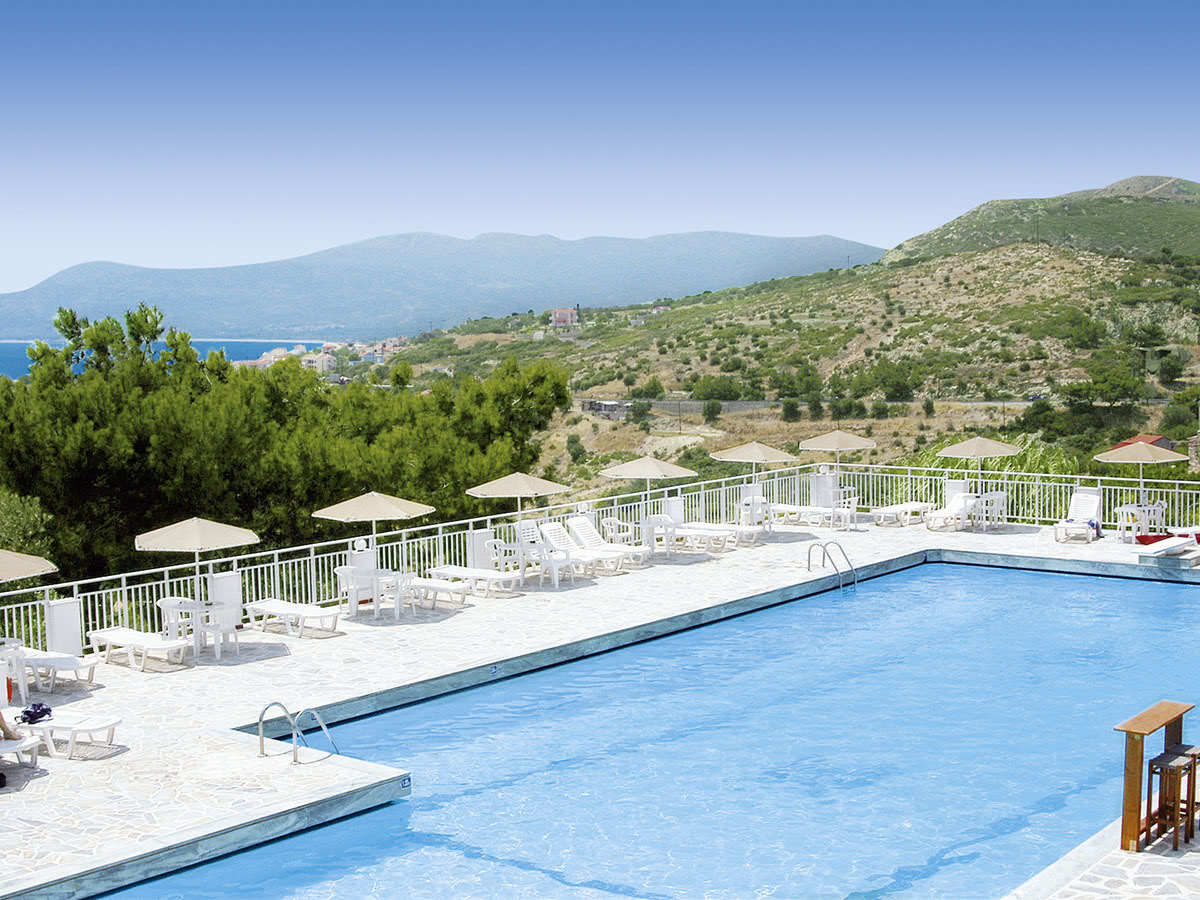 Buche jetzt deinen Traumurlaub im Hotel Mykali Bay in Griechenland